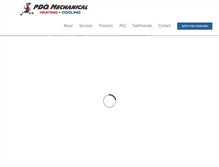 Tablet Screenshot of pdqmechanicalllc.com